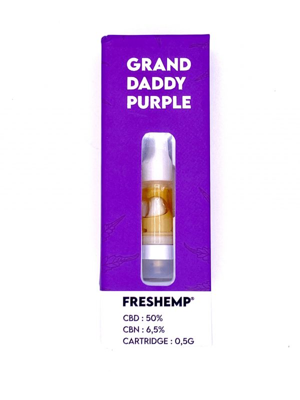 Cartouche CBD Grand Daddy Purple fresh Hemp 50%